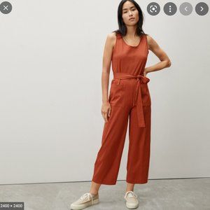 Everlane luxe cotton jumpsuit